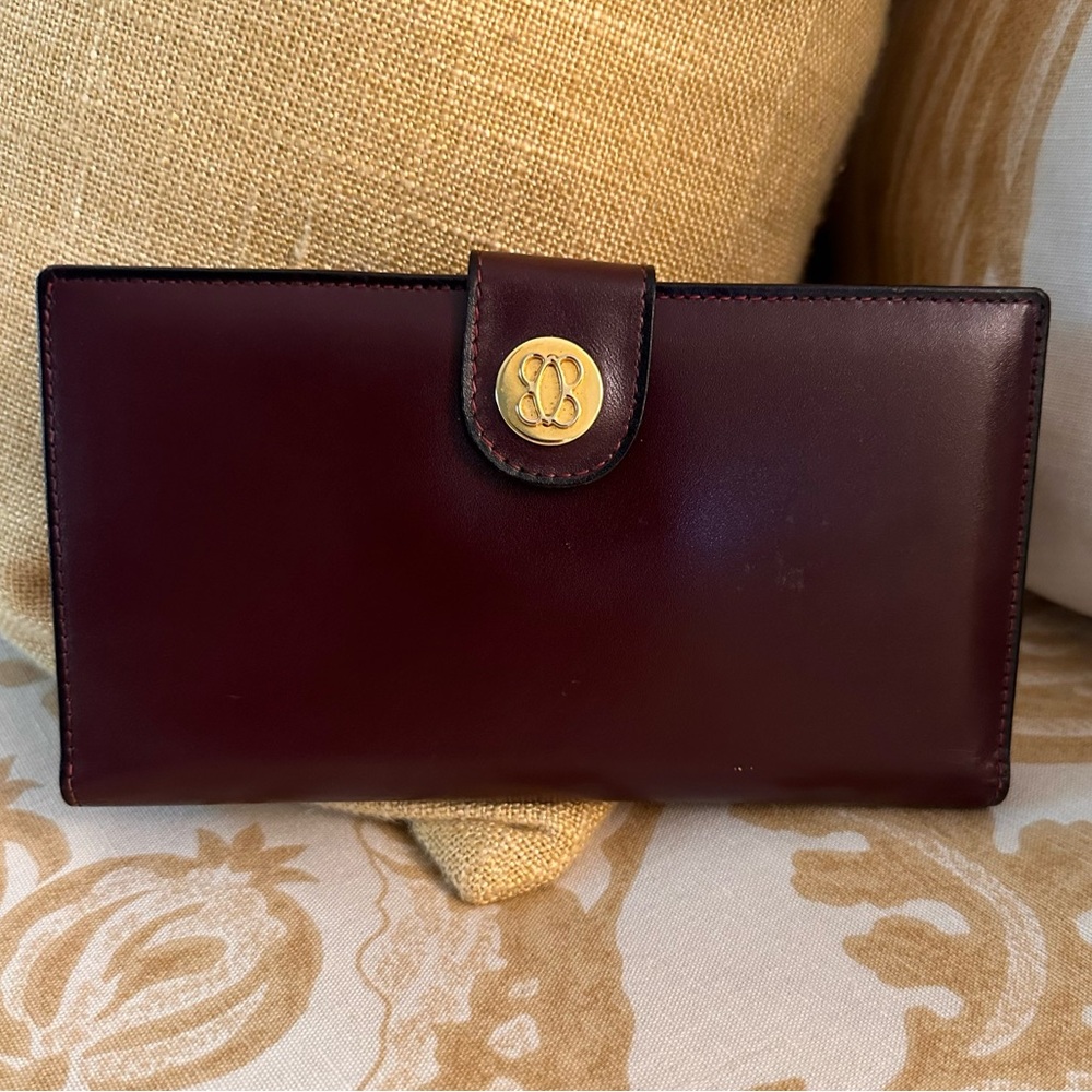 Bosca Leather Check Book Holder
